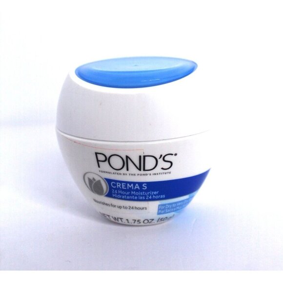 Pond's Crema S 24 Hr. Moisturizer For Dry to Very Dry Skin Travel Size 1.75 oz - Picture 1 of 6